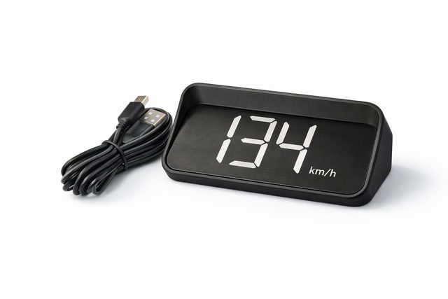 GPS Speed Display – Plug & Play Heads-Up Speedometer (km/h)